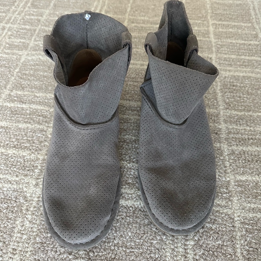UGG Women’s Perforated Gray Suede Boots